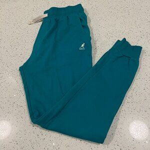 Vintage KANGOL Born British Recycled Fabric Teal Sweatpants | Size Large